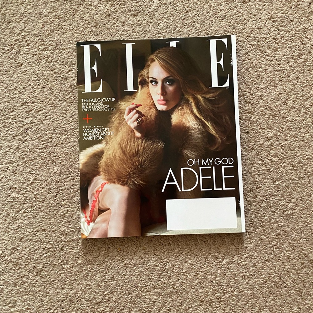 Elle Magazine- September 2022- Adele- With Label